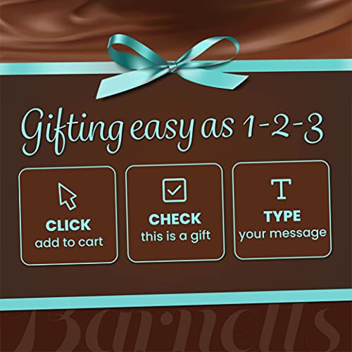 Barnett’s Birthday Chocolate Biscotti Gift Basket for Women & Me...