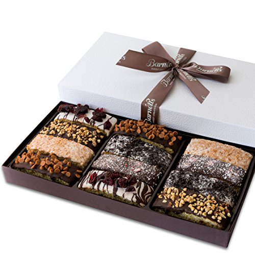 Barnetts Gourmet Chocolate Biscotti Gift Basket, Christmas Holi