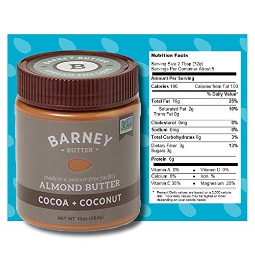 Barney Butter Almond Butter, Cocoa + Coconut, 10 Ounce