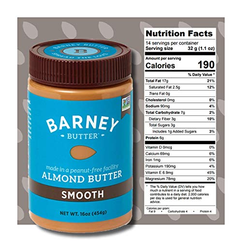 Barney Almond Butter, Smooth, Paleo Friendly, Keto, Non-Gmo, Ski