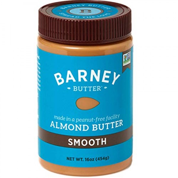 BARNEY Almond Butter, Smooth, Paleo Friendly, KETO, Non-GMO, Ski...
