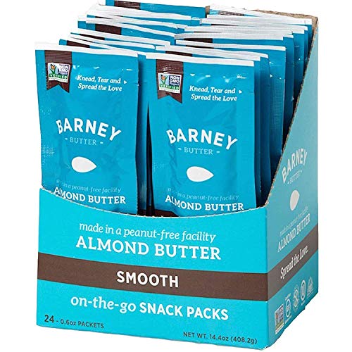 Barney Almond Butter Snack Pack, Smooth, Paleo Friendly, Keto, N