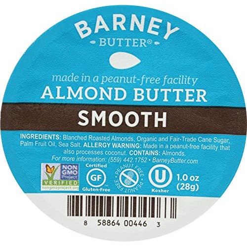 Barney Butter Almond Butter Dip Cups, Smooth, 6 Count Pack Of 6