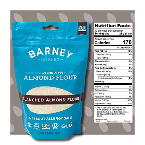 Barney Skin-Free Almond Flour, Paleo, Keto, Non-Gmo, Peanut-Free