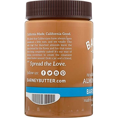 Fojjbt Almond Butter, Bare Smooth, No Sugar No Salt, Paleo, Keto