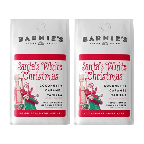 Barnies Santas White Christmas Ground Coffee With Coconut, Car