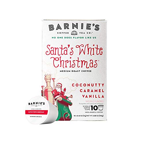 Barnies Single Serve Santas White Christmas Coffee Pods With C