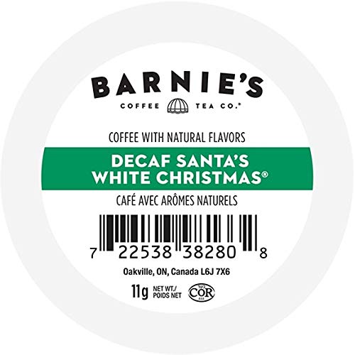 Barnies Coffee Decaf Santas White Christmas 24 Ct