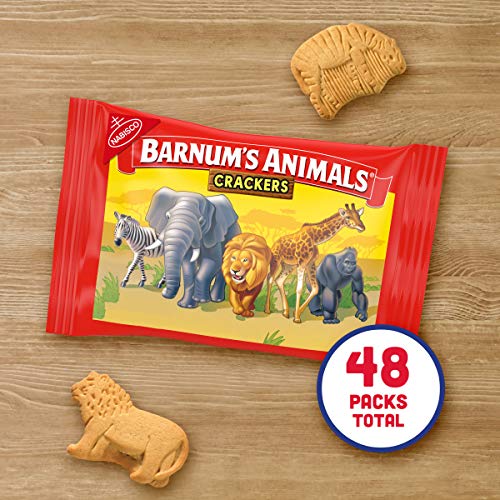 Barnums Original Animal Crackers, 4 Boxes Of 12 Snack Packs 48