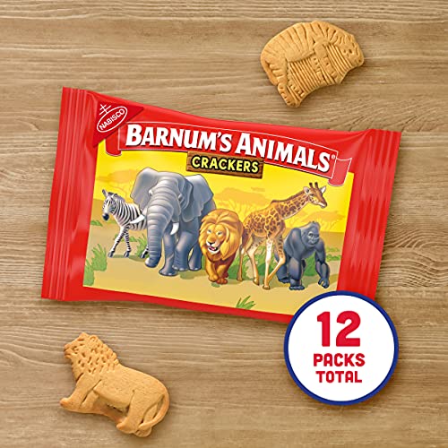 Barnums Original Animal Crackers, 12 - 1 Oz Snack Packs