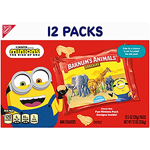 Barnums Original Animal Crackers, 12 - 1 Oz Snack Packs
