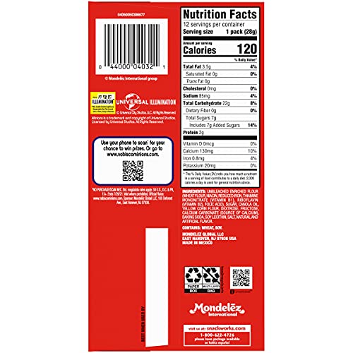 Barnums Original Animal Crackers, 12 - 1 Oz Snack Packs