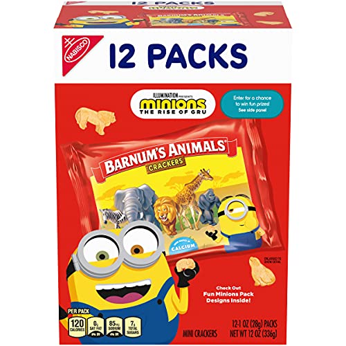 Barnums Original Animal Crackers, 12 - 1 Oz Snack Packs