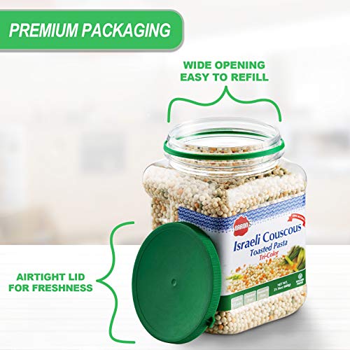 Barons Kosher Israeli Couscous Toasted Pasta 21.16-Ounce Jar -