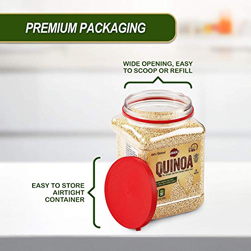 Baron’s Whole Grain Gluten Free Quinoa Bulk 1.5 LB Jar | 100% Al...