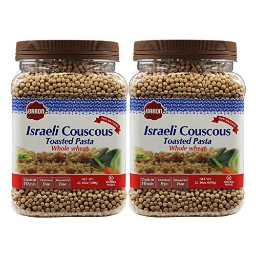 Barons Kosher Israeli Couscous Toasted Pasta 21.16-Ounce Jar -