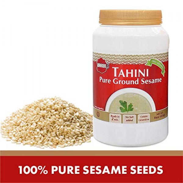 Barons Pure Tahini Sesame Paste | Rich Creamy Taste for Hummus,...
