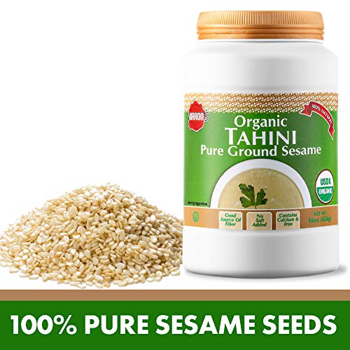 Barons Usda Organic Tahini Pure Sesame Paste | Rich &Amp; Creamy Fo