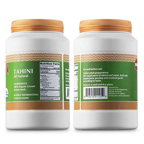 Barons Usda Organic Tahini Pure Sesame Paste | Rich &Amp; Creamy Fo
