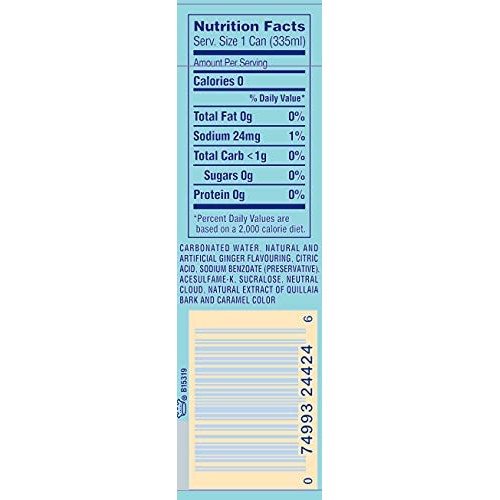 Barritts Sugar Free Diet Ginger Beer, Non-Alcoholic Soda Cockta