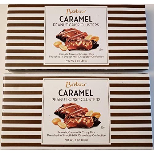Bartons Caramel Peanut Crisp Clusters 2 Boxes