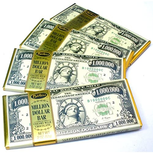Chocolate Lovers Pack Of 4 Million Dollar Bill Currency Themed M