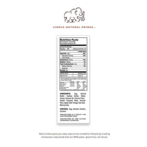 Base Culture Paleo Bread, Large Size | Delicious 100% Paleo, Glu