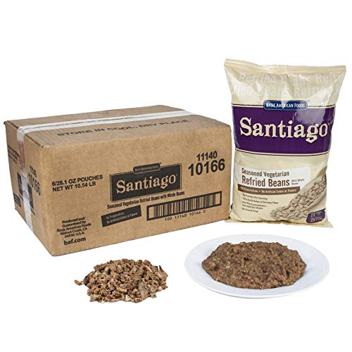 Santiago Season Vegetarian Refried Beans With Whole Bean - 28.1