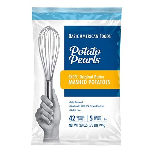 Basic American Foods Potato Pearls, Original Butter Mashed Potat Basic American Foods Potato Pearls, Original Butter Mashed Potat
