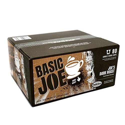 Basic Joe Coffee 100% Arabica Dark Roast Coffee Pods, Compatible