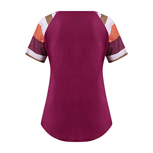 Womens Maternity Layered Nursing Tops Solid Short/Long Sleeve H