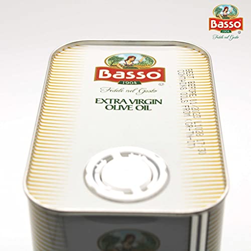 Basso Extra Virgin Olive Oil Tins 4 Pack X 3 Liter Eu