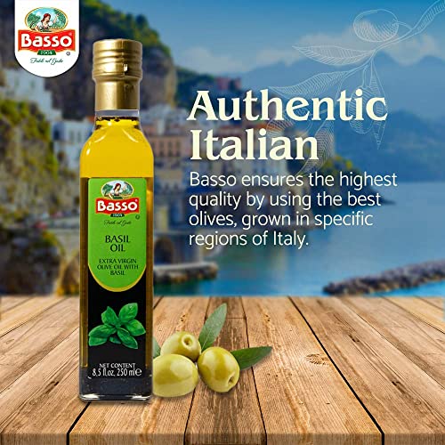 Basso, Garlic, Rosemary, Basil, Chili Pepper, 4 bottles x 8.5 fl...
