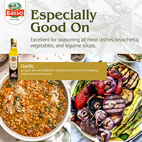 Garlic Extra Virgin Olive Oil For Dipping And Tasting 8.5 Fl Oz