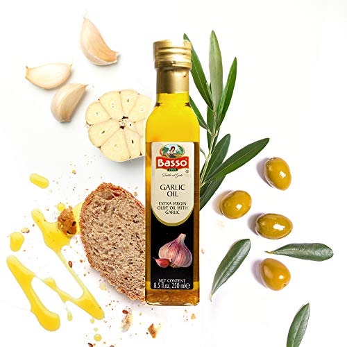 Garlic Extra Virgin Olive Oil For Dipping And Tasting 8.5 Fl Oz