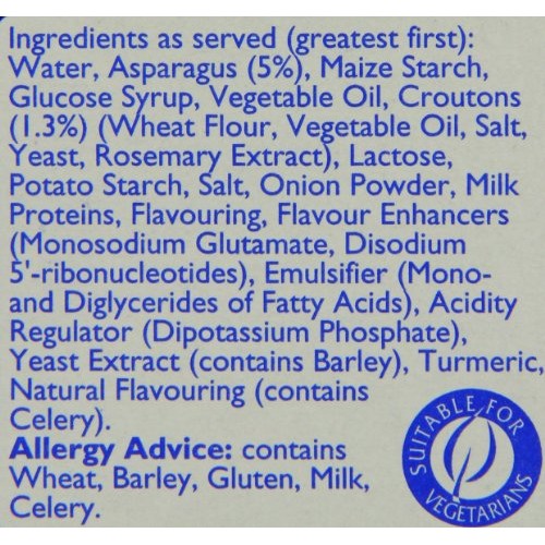 Batchelors Cup A Soup With Croutons Cream Of Asparagus 4 Sachets Batchelors Cup A Soup With Croutons Cream Of Asparagus 4 Sachets