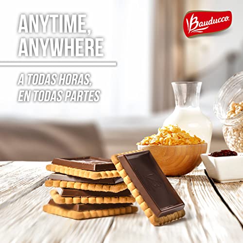 Bauducco Choco Biscuit Cookies -Tub 40 pk - Crispy & Delicious -...