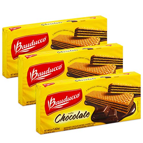 Bauducco Chocolate Wafers, 5.82-Ounce Sleeve 3 Pack
