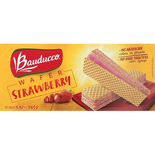 Bauducco Cookie Wafer Strawberry, 5.82 Oz