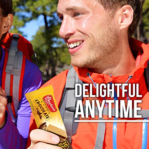 Bauducco Mini Crispy Wafer Cookies, Single Serve, Chocolate, 1.4