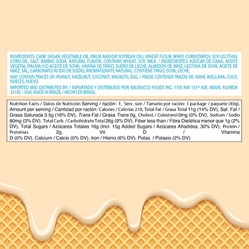 Bauducco Mini Vanilla Wafers - Crispy Wafer Cookies With 3 Delic...