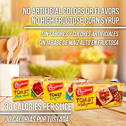 Bauducco Toast Baked with Whole Wheat - Delicious, Light & Crisp...