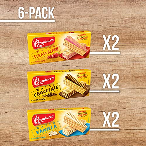 Bauducco Wafer Cookies Chocolate, Vanilla &Amp; Strawberry, Deliciou