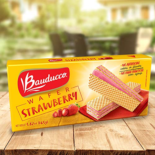 Bauducco Wafer Cookies Chocolate, Vanilla &Amp; Strawberry, Deliciou