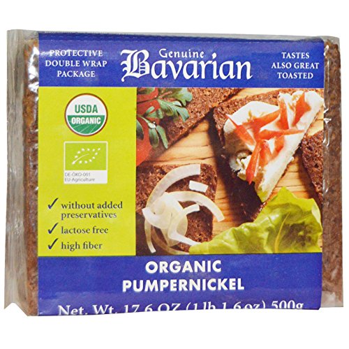 Bavarian Bread, Bread Pumpernickel Organic, 17.6 Ounce