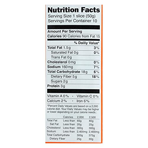 Genuine Bavarian Organic Sunflower Seed Rye Bread, 17.6 Ounce -