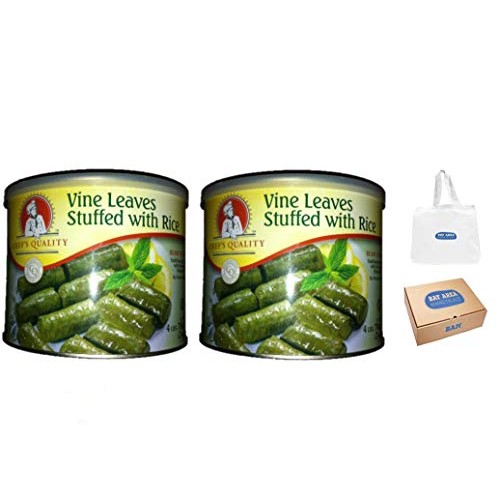 Gourmet Vine Leaves Stuffed With Rice, 4.4 Lbs Pack Of 2 Bay