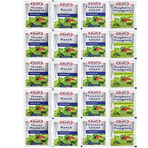 Salad Dressing Packets- Kraft 1.5 Oz 20 Count