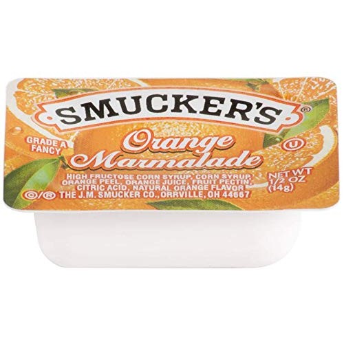 Smuckers Jelly-50 Strawberry And 50 Orange Marmalade Individual
