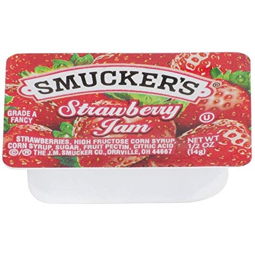Smuckers Jelly-50 Strawberry And 50 Orange Marmalade Individual